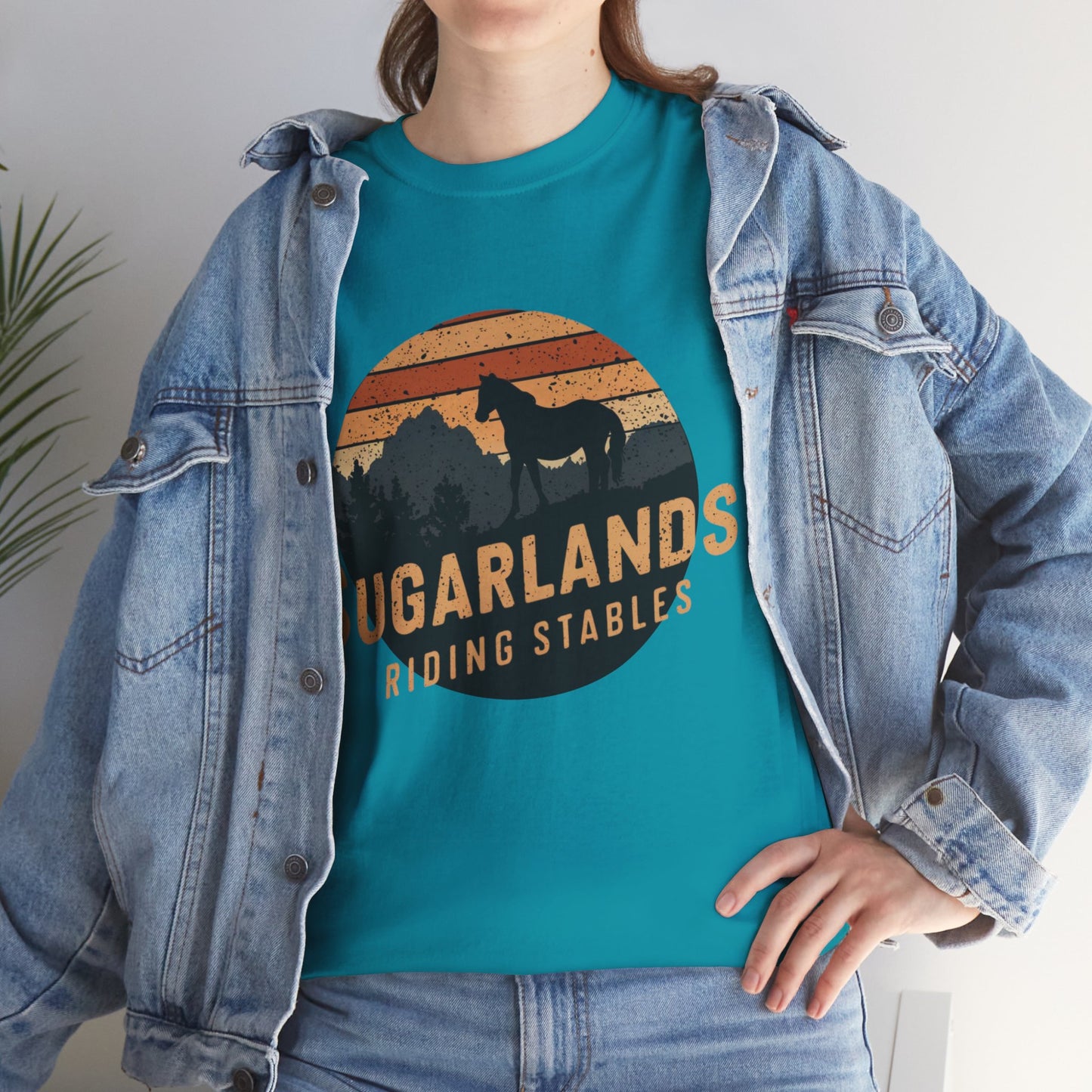 Sugarlands Riding Stables Mountain Horse Unisex Heavy Cotton Tee