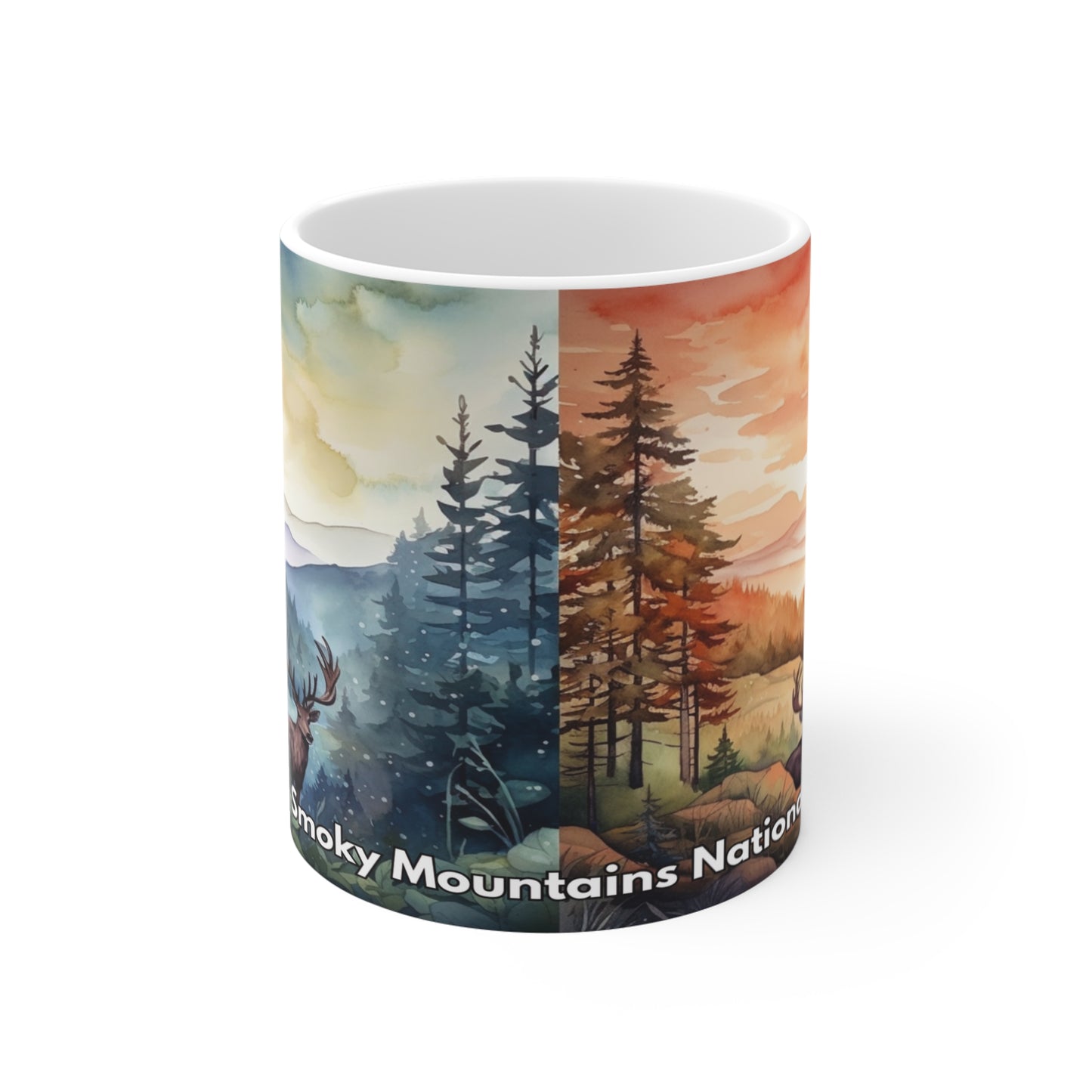 Great Smoky Mountains National Park 2 Tone Coffee Mug 11oz