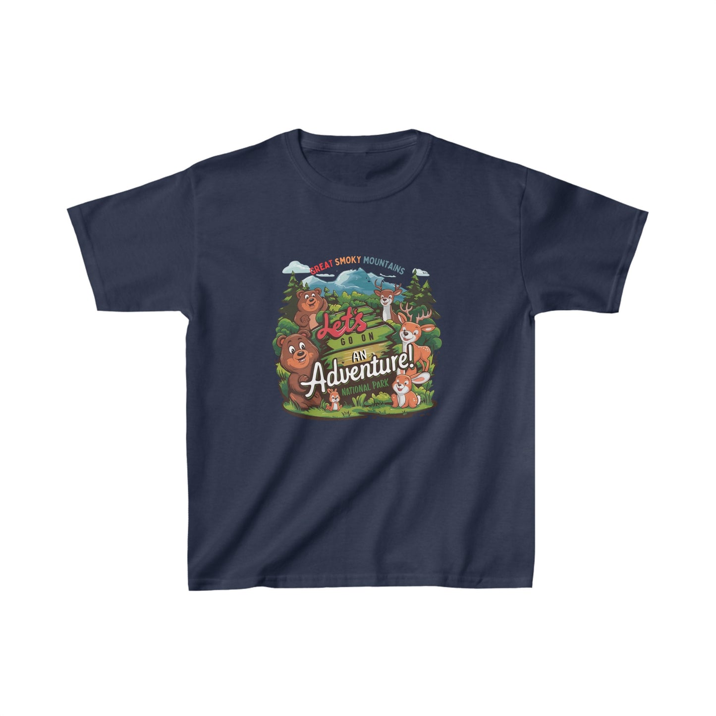 Great Smoky Mountains National Park Lets Go Kids Heavy Cotton™ Tee