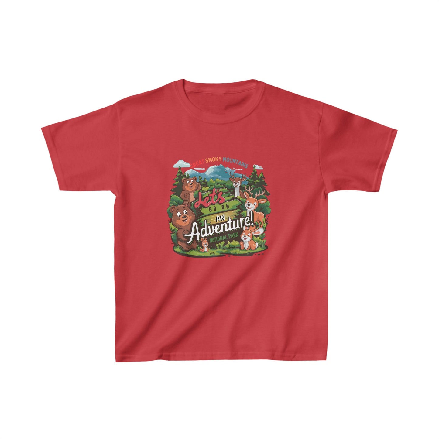 Great Smoky Mountains National Park Lets Go Kids Heavy Cotton™ Tee