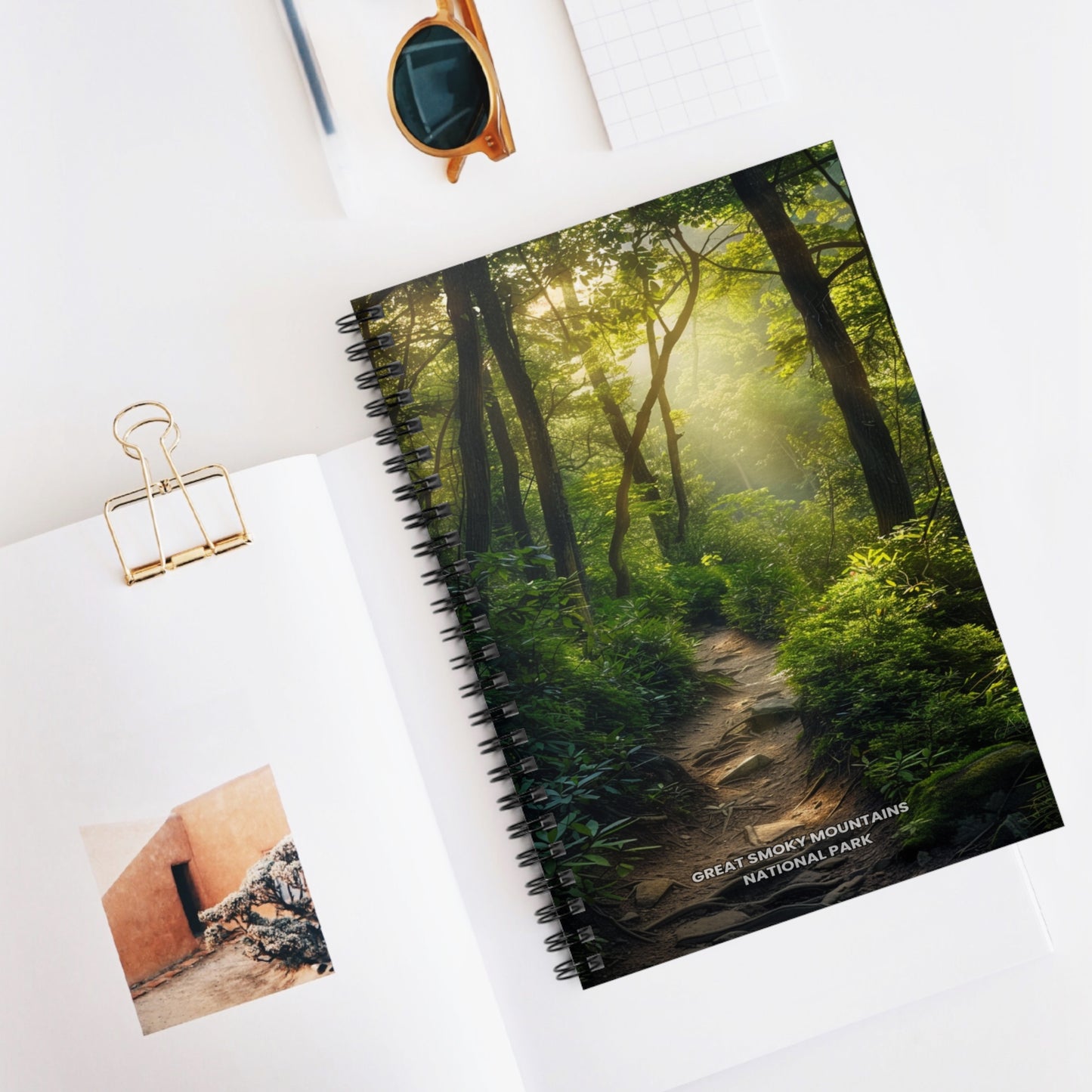 Great Smoky Mountains National Park Hiking Trail Spiral Notebook - Ruled Line