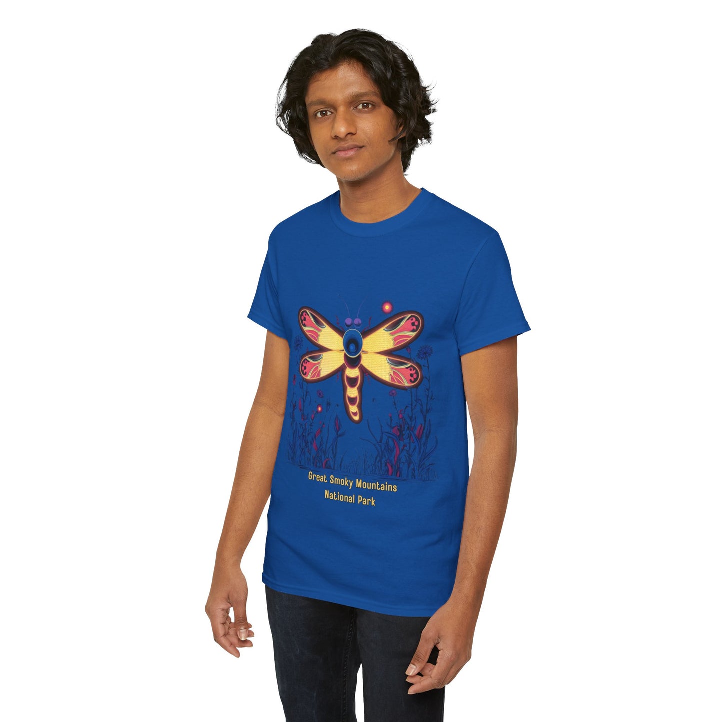 Great Smoky Mountains National Park Dragonfly, Unisex Heavy Cotton Tee