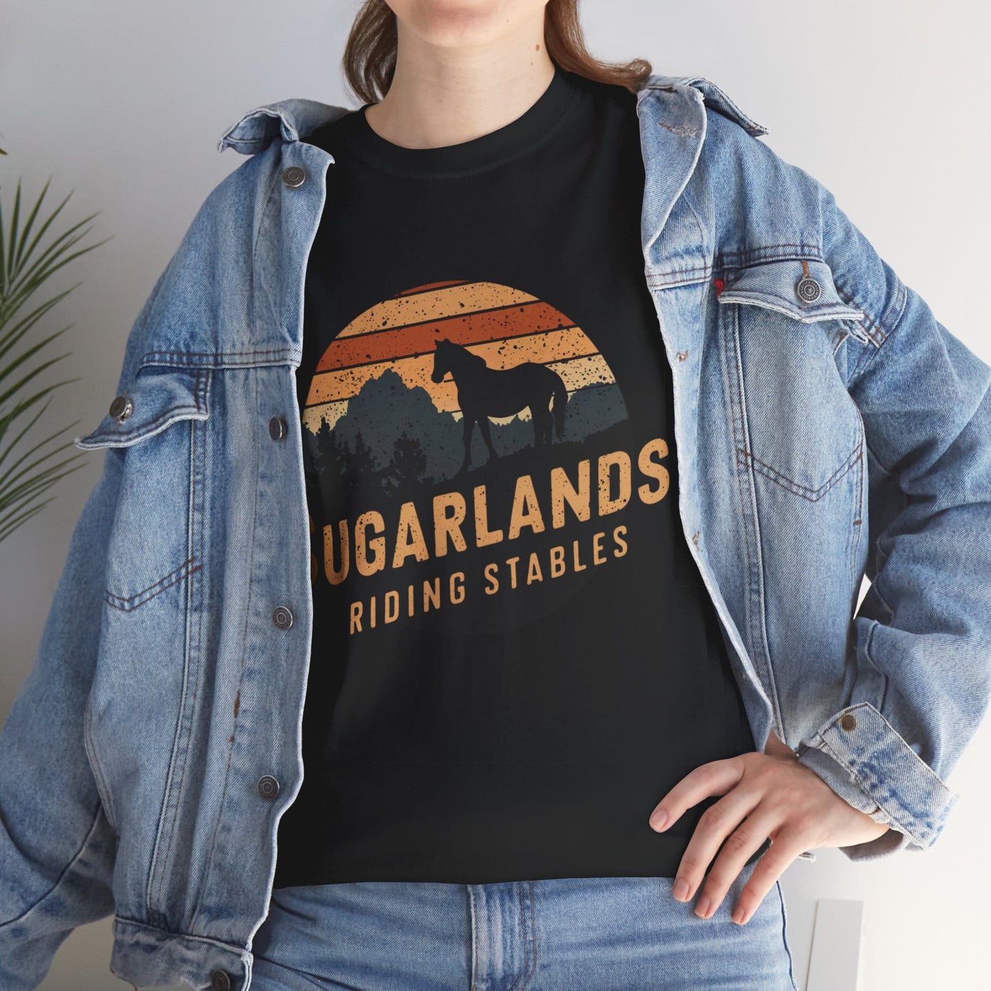 Sugarlands Riding Stables Mountain Horse Unisex Heavy Cotton Tee