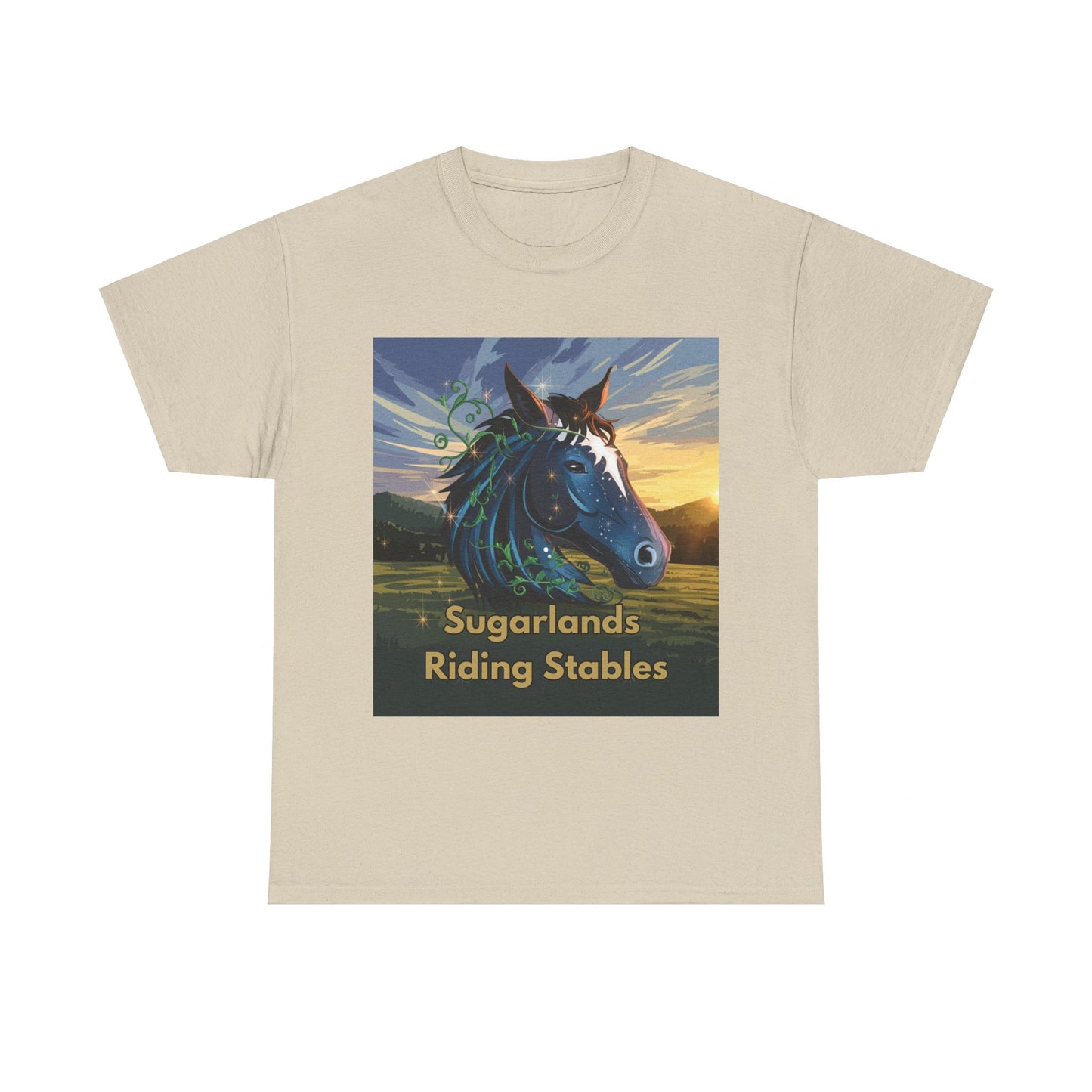 Sugarlands Riding Stables Horse Head Unisex Heavy Cotton Tee