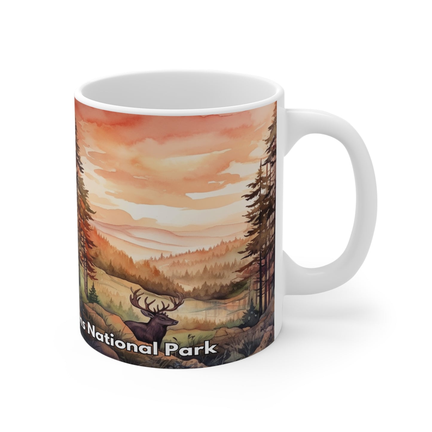 Great Smoky Mountains National Park 2 Tone Coffee Mug 11oz