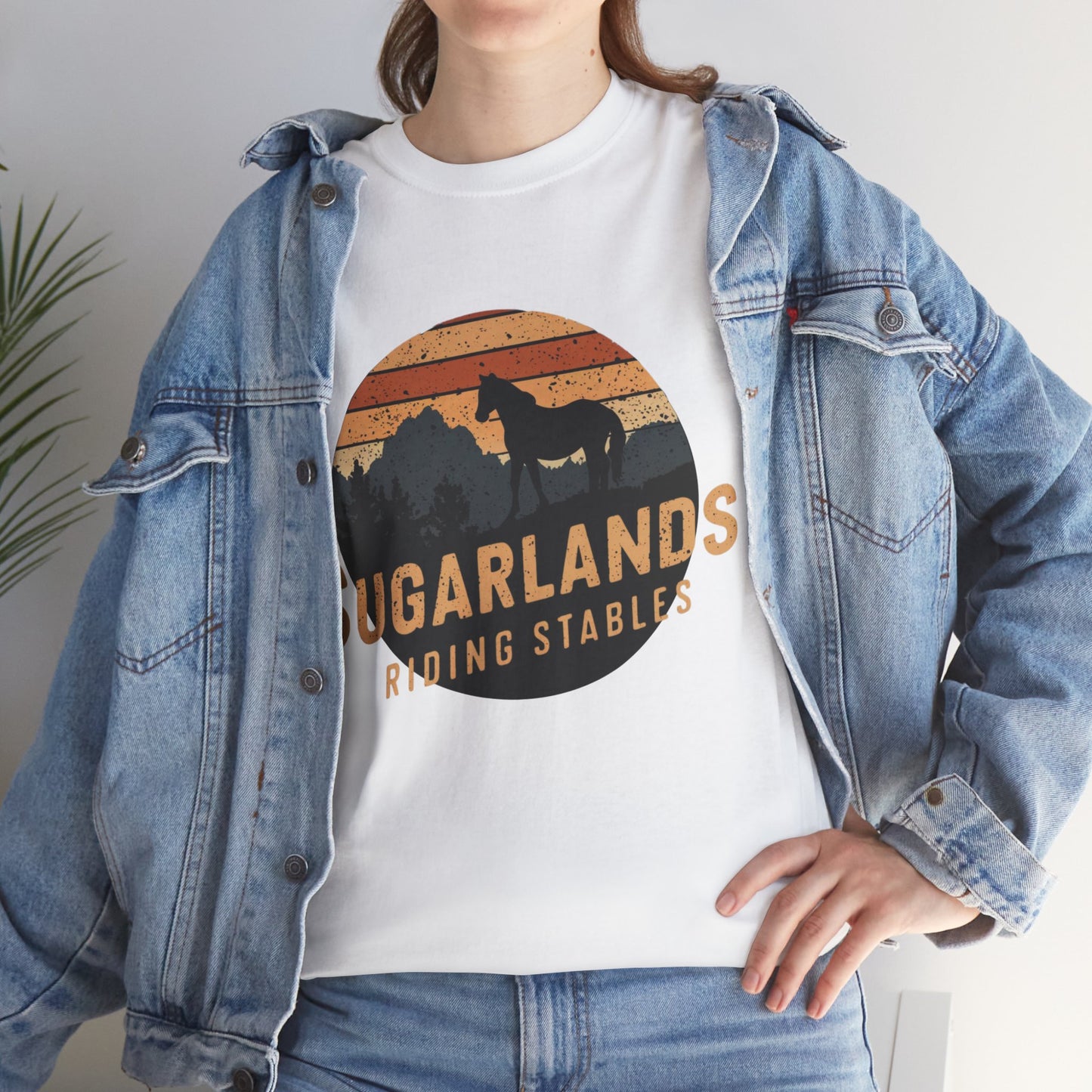 Sugarlands Riding Stables Mountain Horse Unisex Heavy Cotton Tee