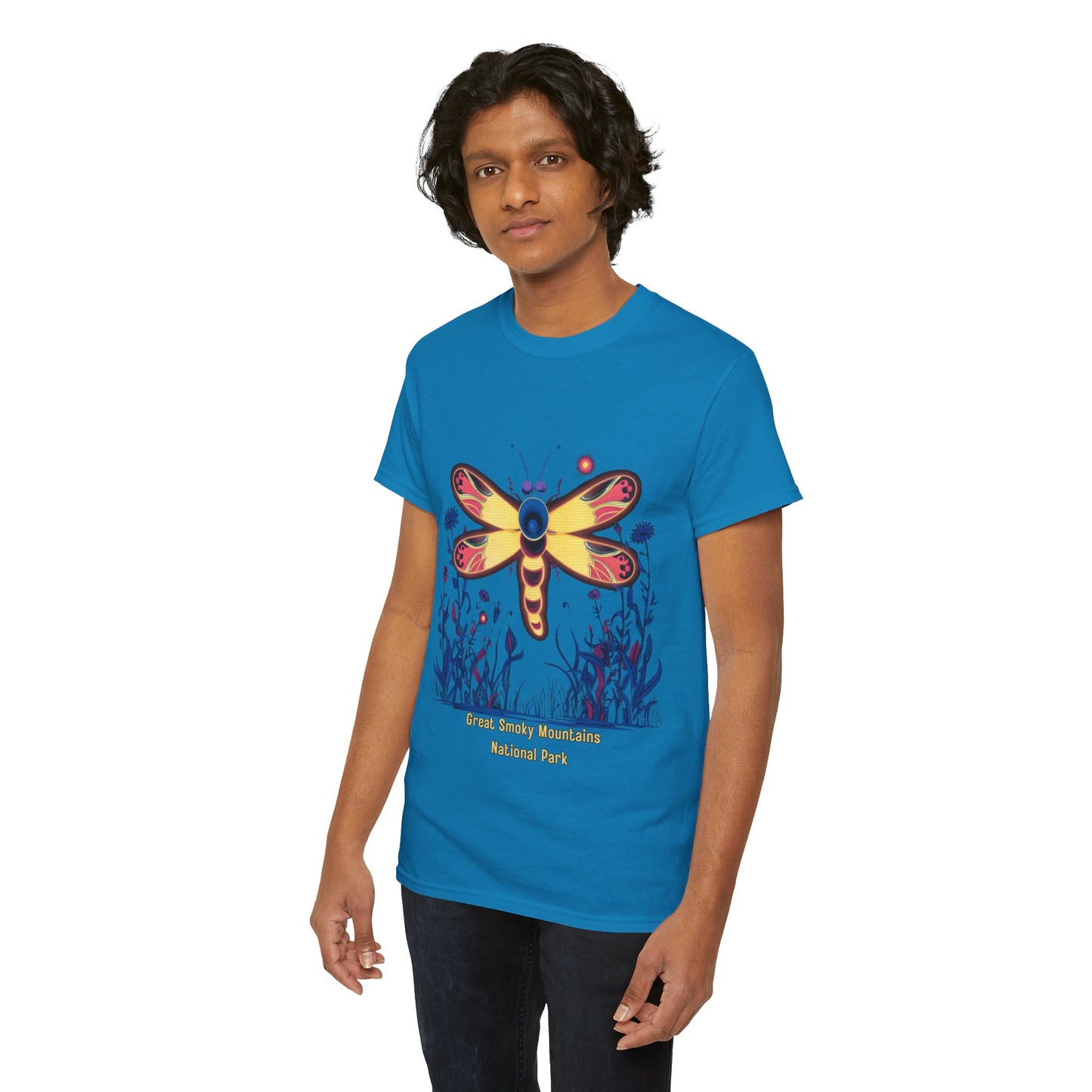 Great Smoky Mountains National Park Dragonfly, Unisex Heavy Cotton Tee