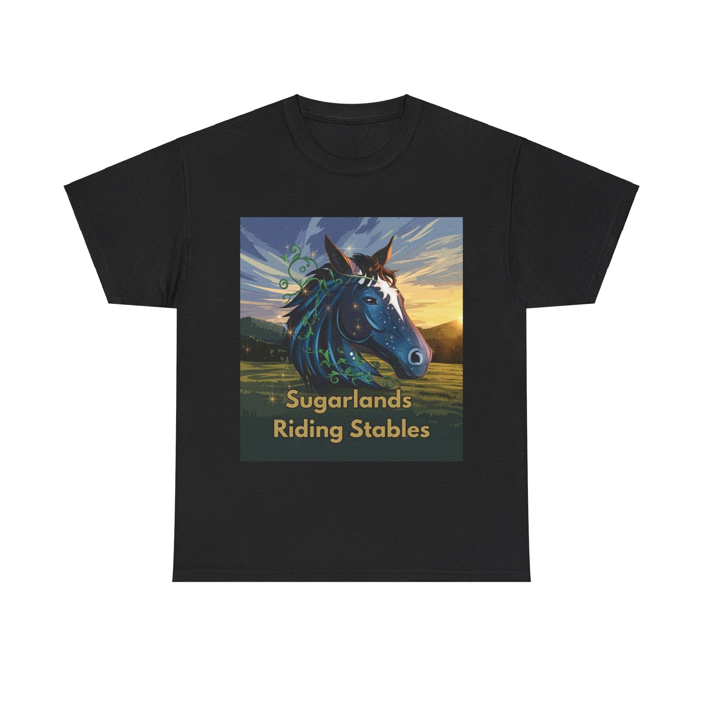 Sugarlands Riding Stables Horse Head Unisex Heavy Cotton Tee